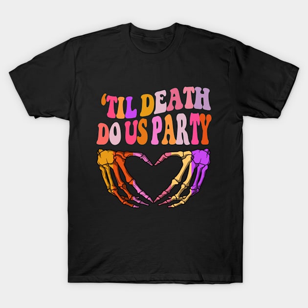 Halloween 'Til Death Do Us bachelorette  Party Matching TEES T-Shirt by mouad13